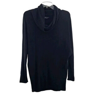 Beyond Yoga Black Cowl Neck Longsleeve Top Women's Size Small Rayon From Bamboo